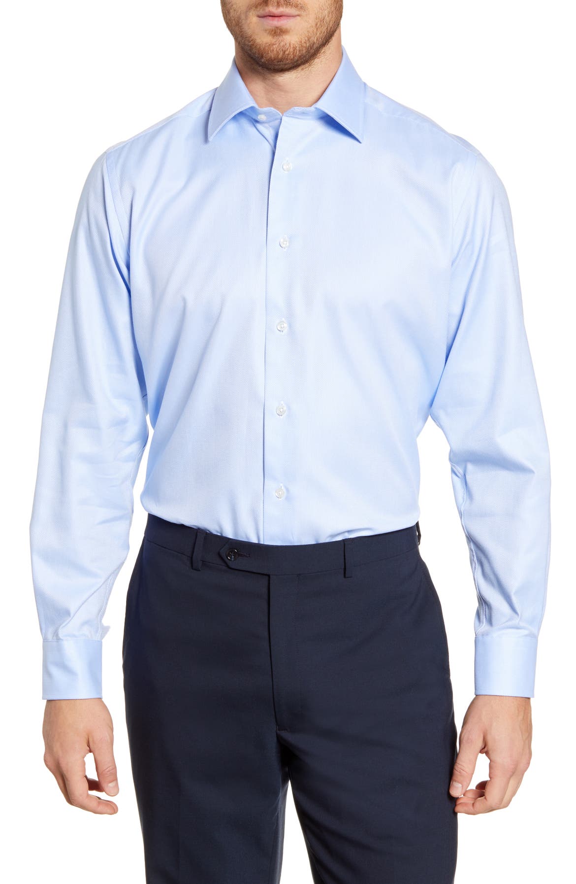 David Donahue Regular Fit Oxford Dress Shirt | Nordstrom