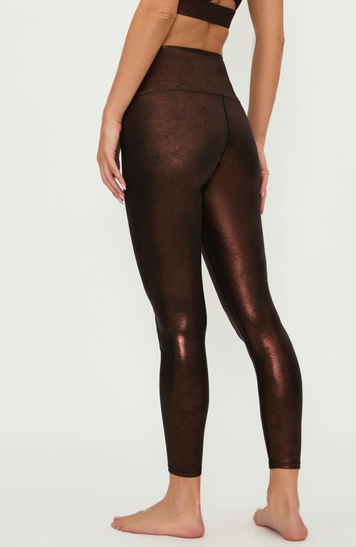 Beach Riot Tayler High Waist Legging In Java Glimmer In Java Glimmer