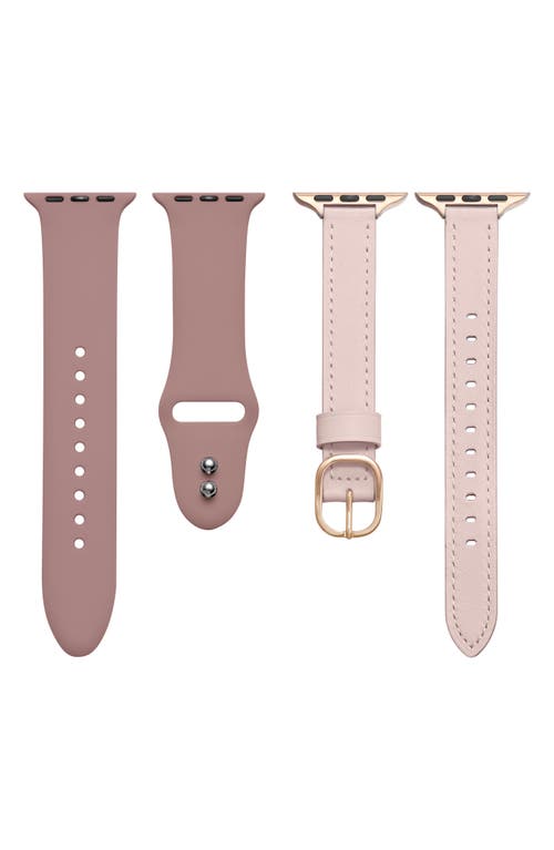 Assorted 2-Pack Apple Watch Watchbands in Light Pink /Rose