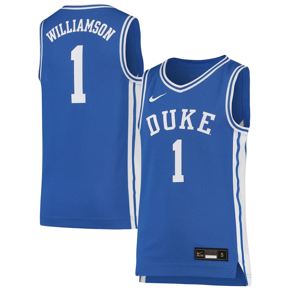 nike duke zion williamson jersey