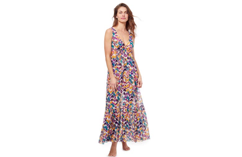 Shop Profile By Gottex Echo Cover-up Dress In Multi