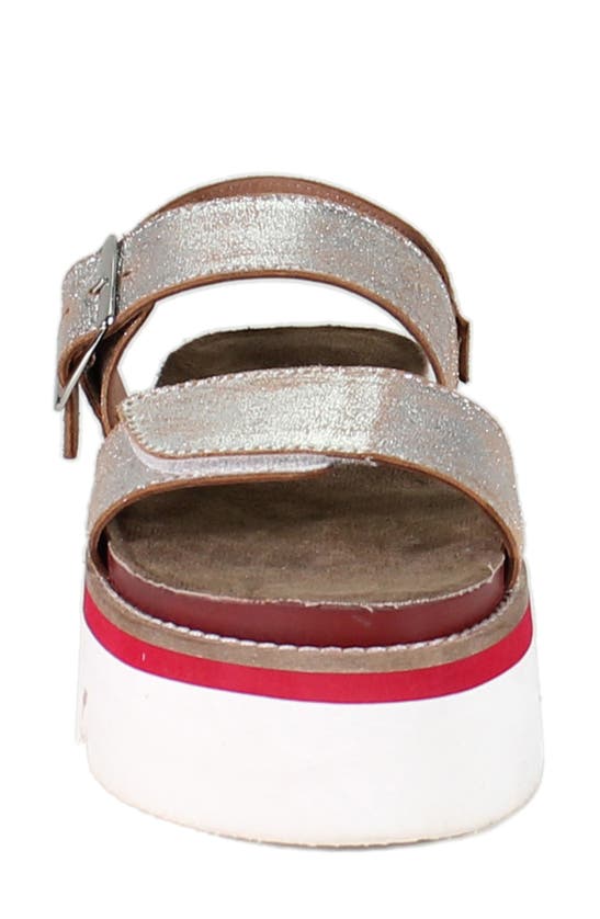 Shop Diba True Roly Poly Platform Sandal In Silver