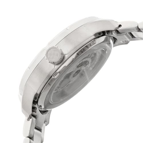 Heritor Automatic Ryder Skeleton Dial Bracelet Watch In Silver/black