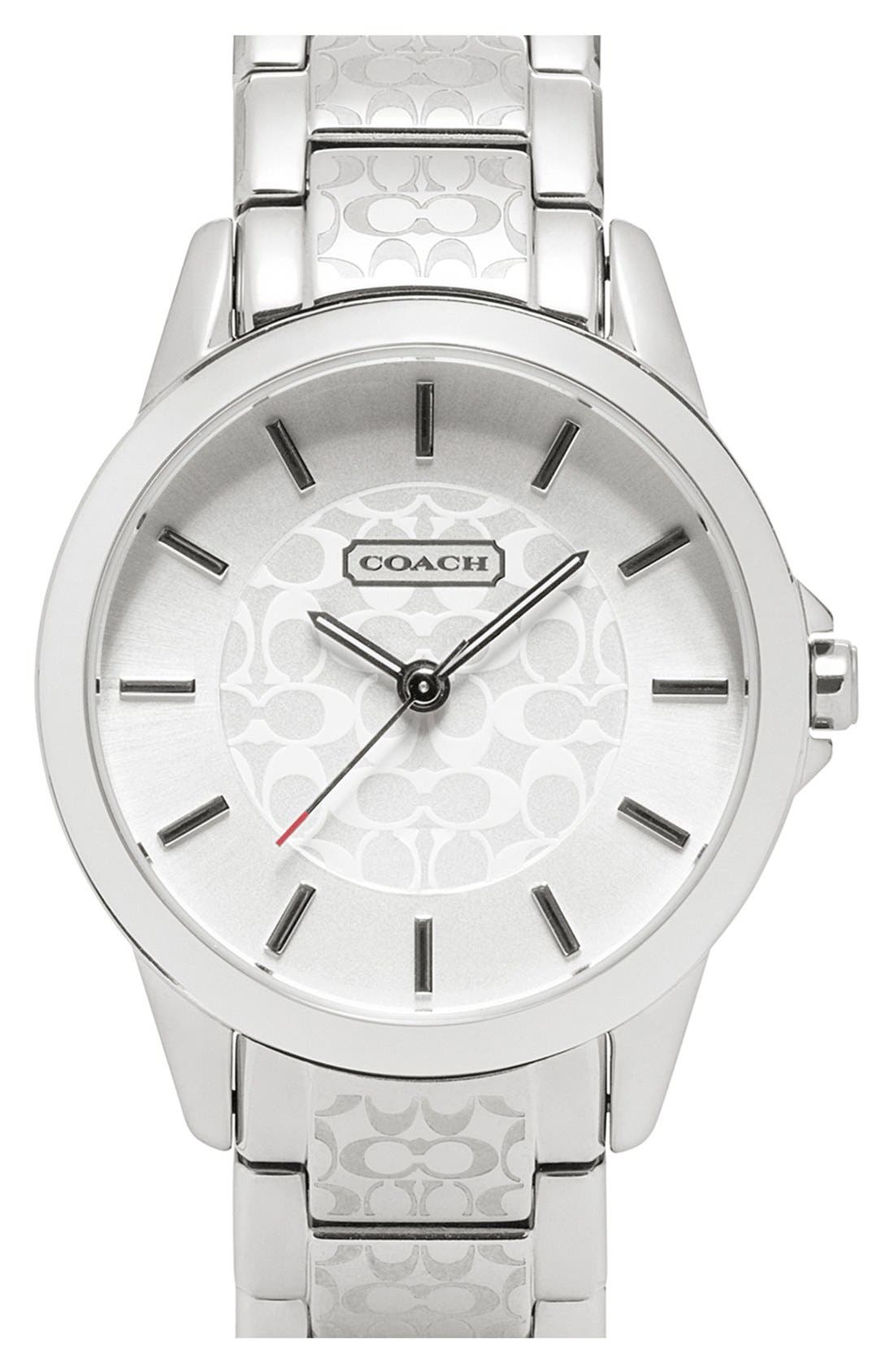 COACH 'Classic Signature' Bracelet Watch, 34mm Nordstrom