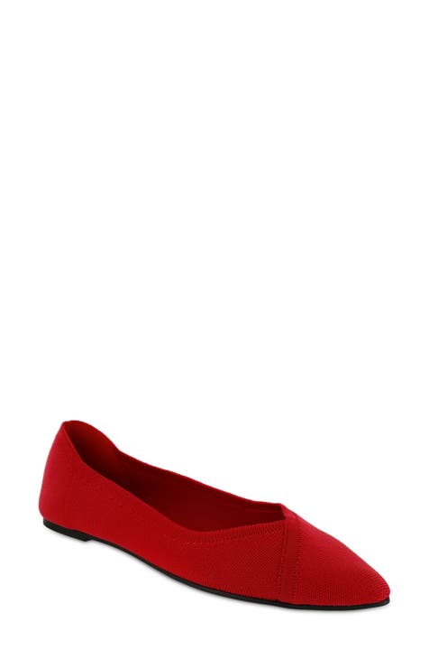 Women's Red Pointed Toe Flats | Nordstrom