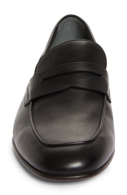 Shop Tod's Deconstructed Penny Loafer In Nero