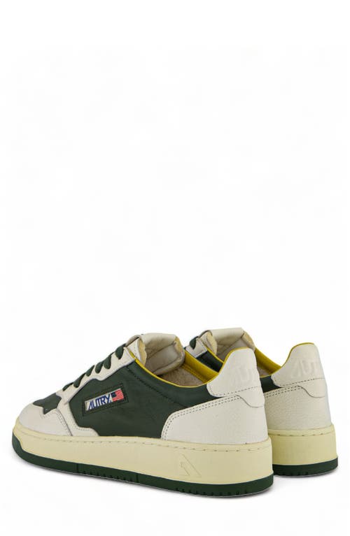 Shop Autry Medalist Low Sneaker In Mix/suede/mint