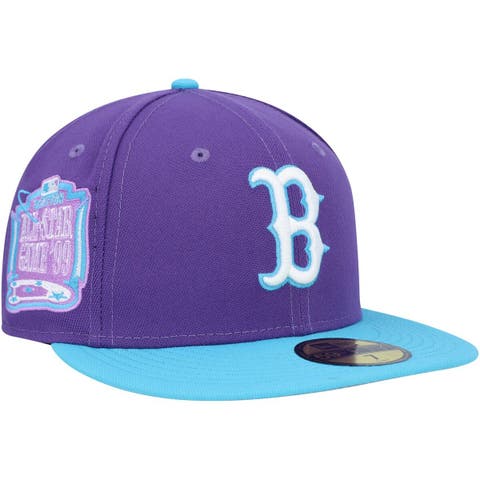 Men's New Era Cream/Pink Boston Red Sox Chrome Rogue 59FIFTY Fitted Hat