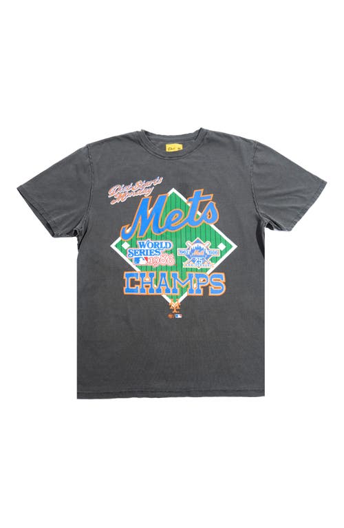 DIET STARTS MONDAY x '47 Mets 1986 Graphic T-Shirt in Vintage Grey