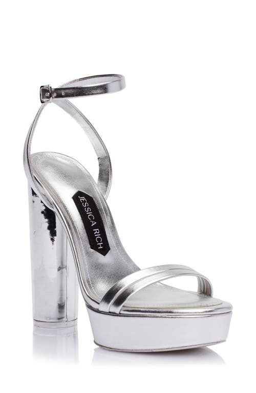 Love Platform Sandal in Silver