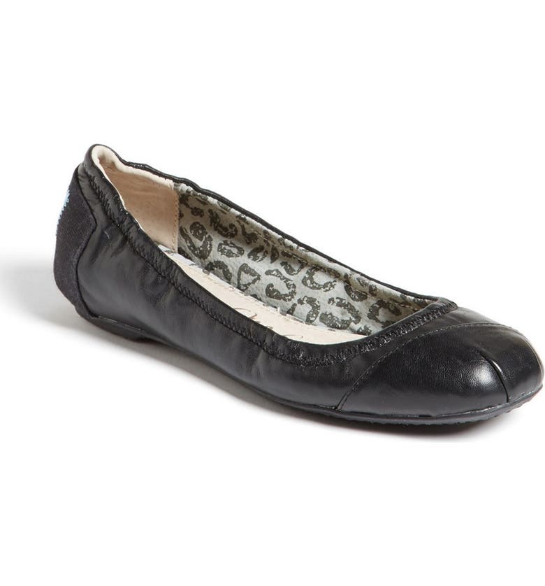 TOMS Leather Ballet Flat | Nordstrom