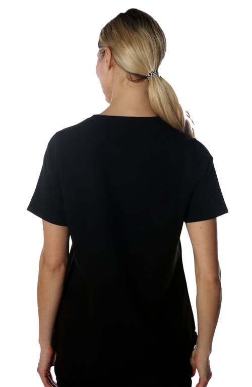 Members Only Cordoba 5-pocket Scrub Top In Black
