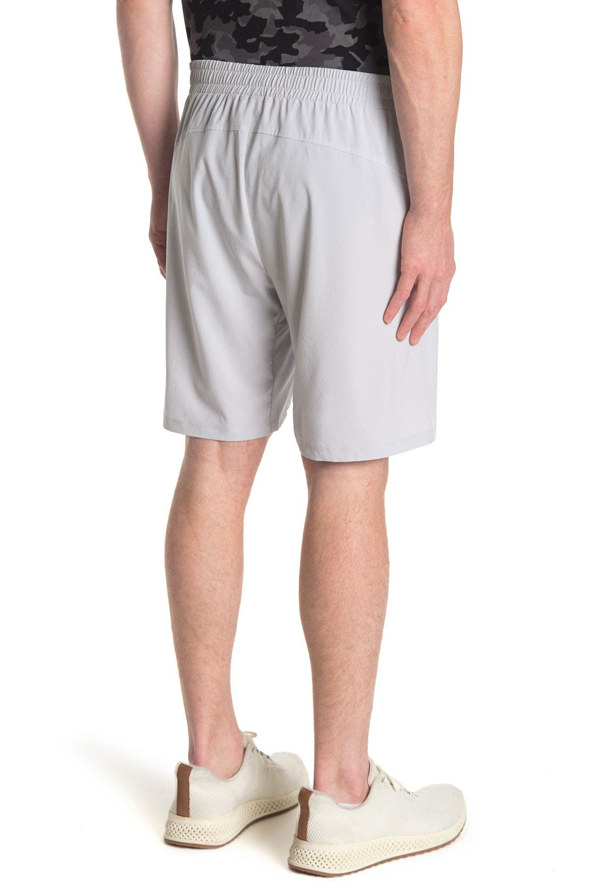 Z By Zella Traverse Woven Shorts In Grey Micro