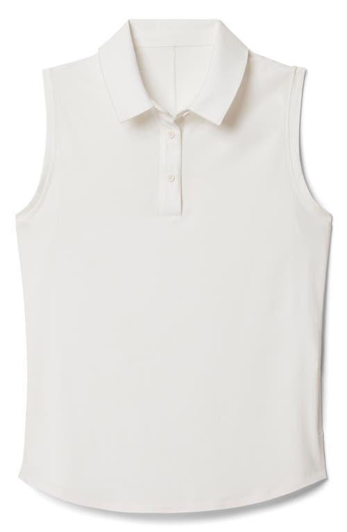 Shop Rhone Course To Court Sleeveless Polo In Snow White