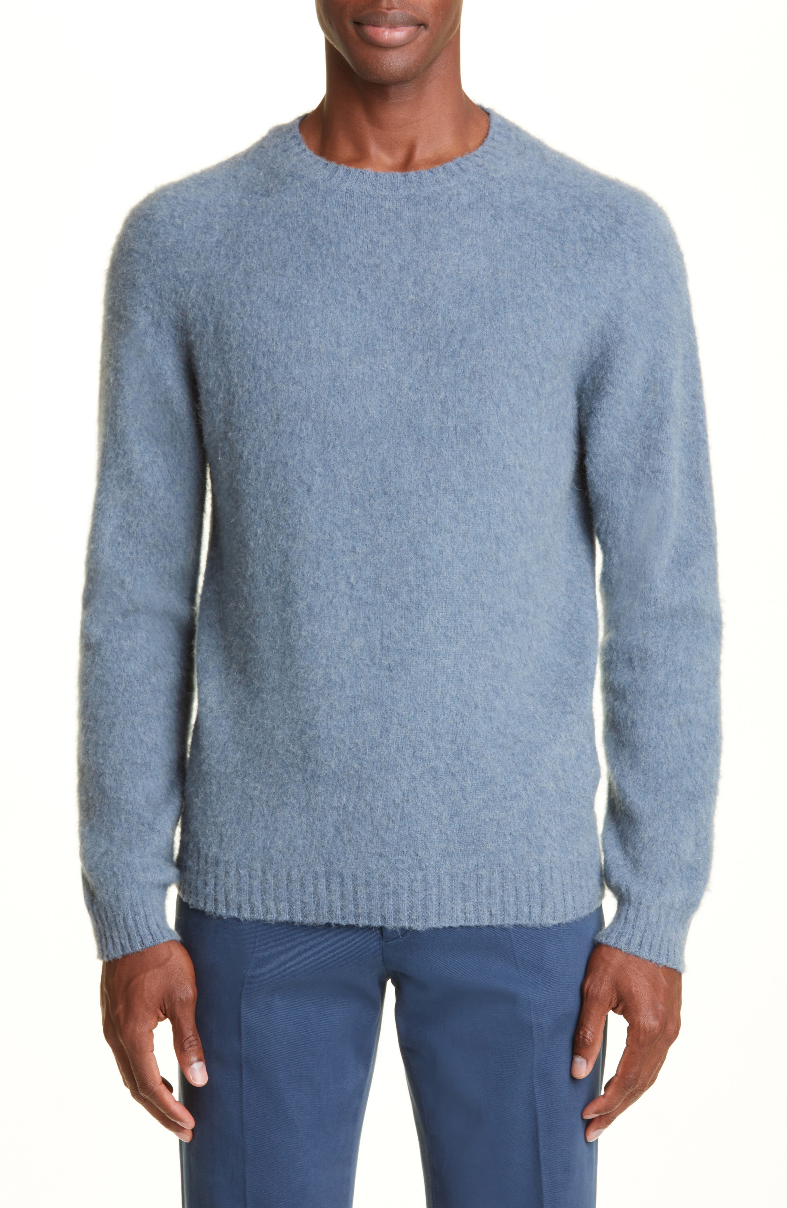 Bloomingdales Men Clothing Sweaters Sweatshirts Cotton Blend Crewneck Tee 
