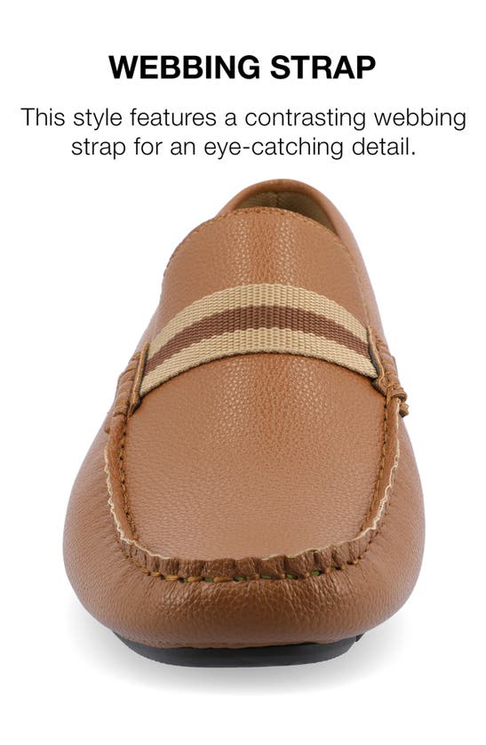 Vance Co. Griffin Tru Comfort Slip-on Driver In Cognac