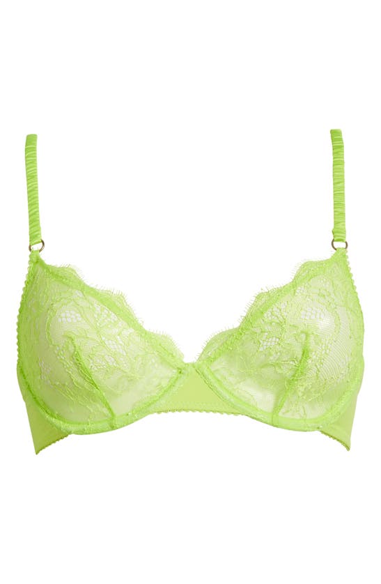 Shop Love Stories Romeo Lace Underwire Bra In Lime
