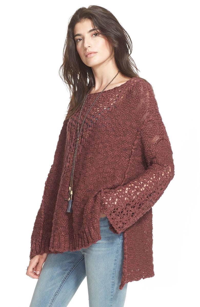 Free People 'Pretty Pointelle' Cotton Sweater | Nordstrom
