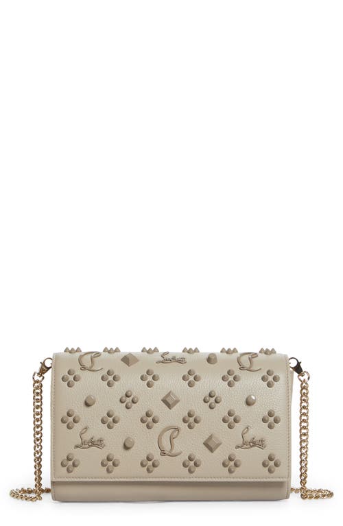 Christian Louboutin Paloma Empire Calfskin Clutch in C989 Saharienne/Saharienne at Nordstrom