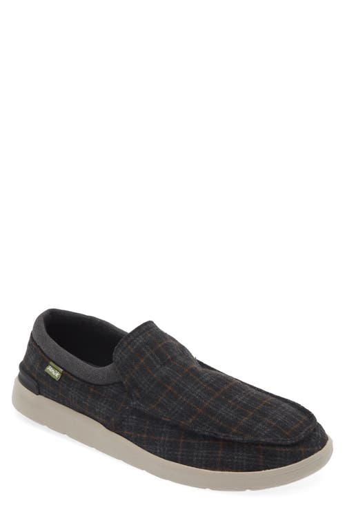 Sanuk Sidewalk Surfer Lite 2 Slip-On Shoe Black at Nordstrom,