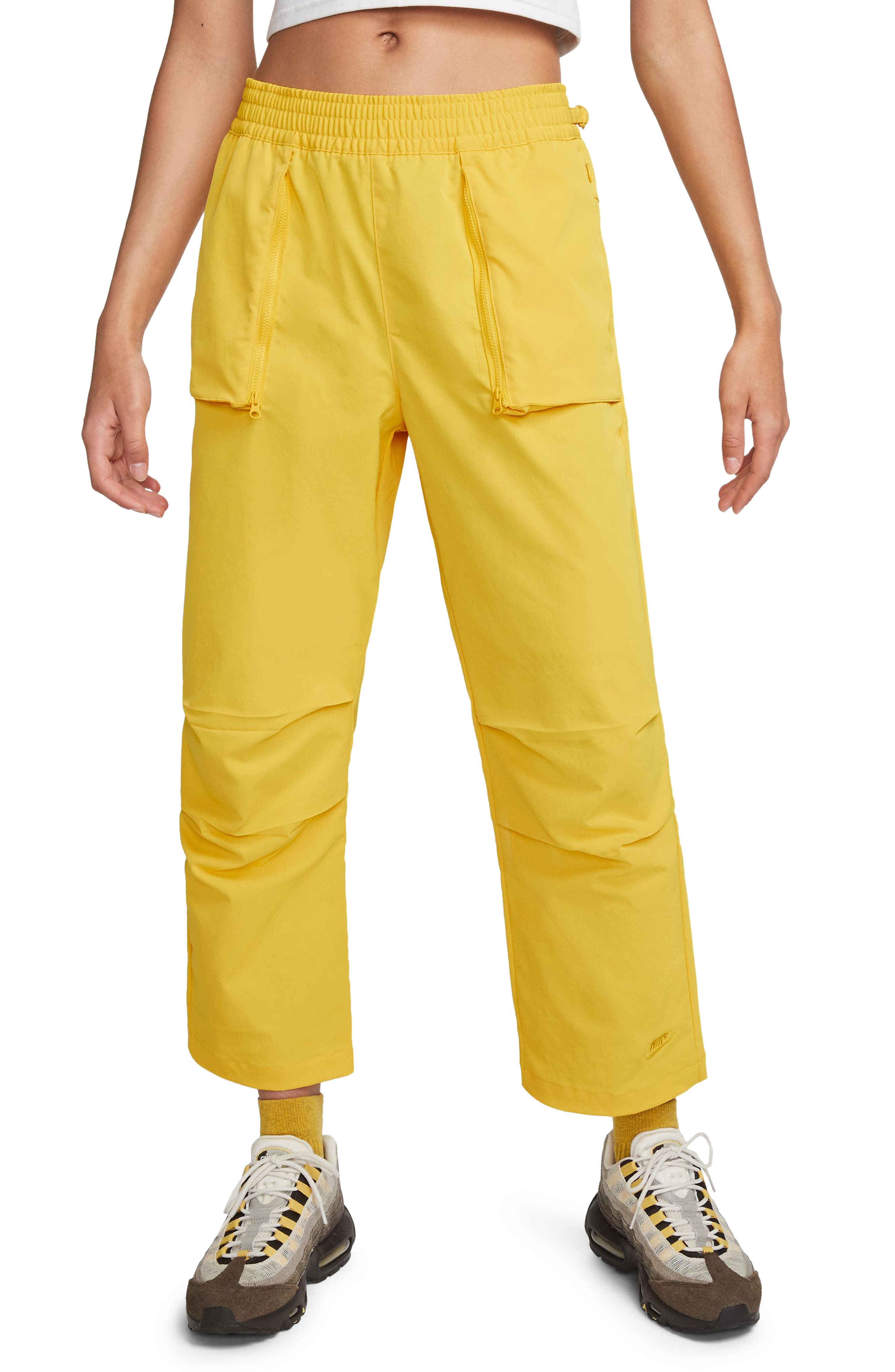 yellow crop pants