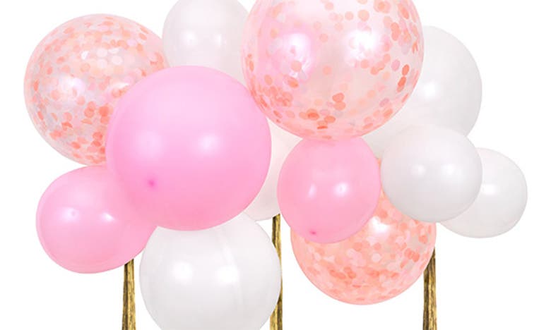 Shop Meri Meri Balloon Cloud Kit In White/pink Multi