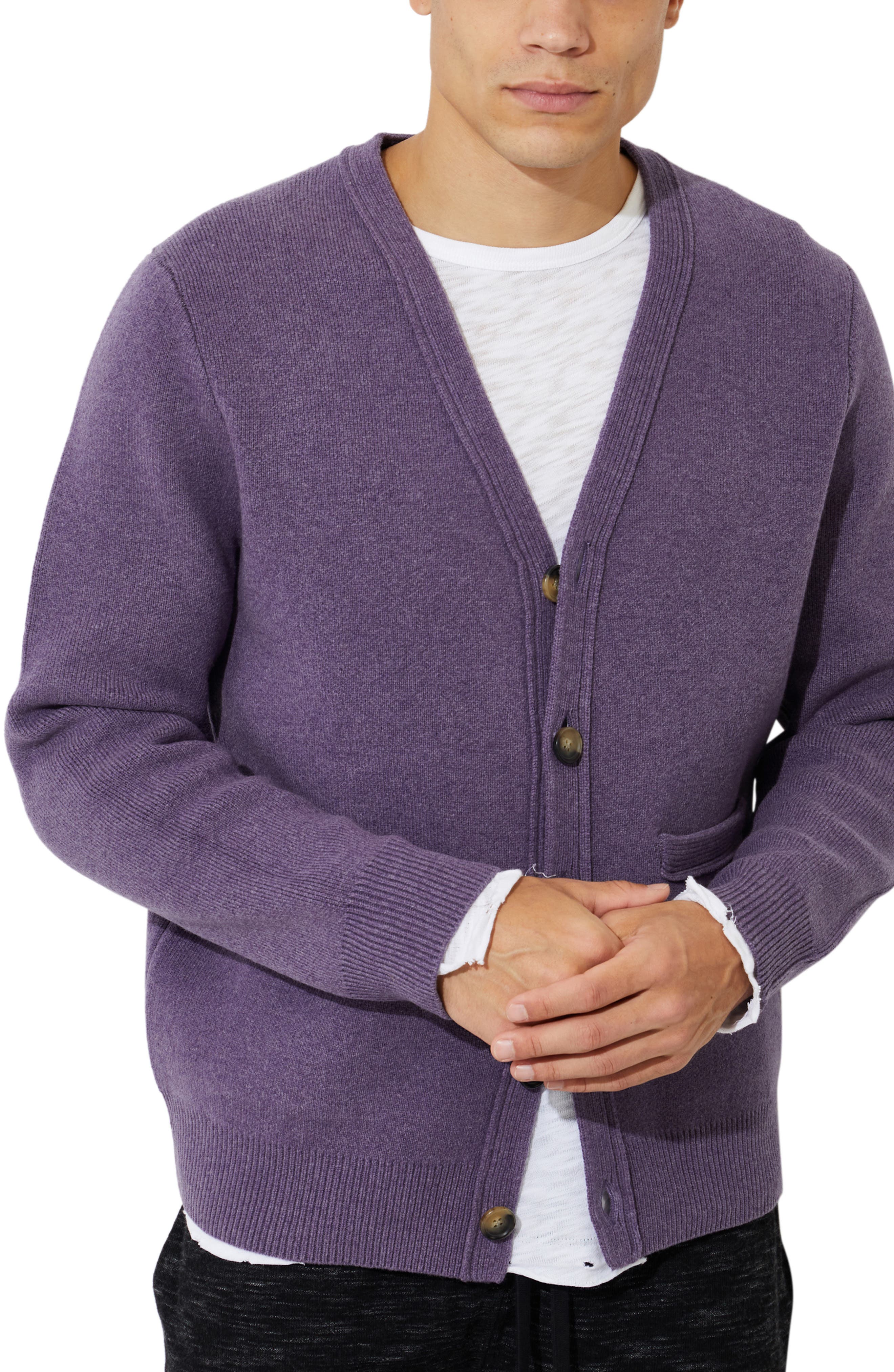 100 wool cardigan mens