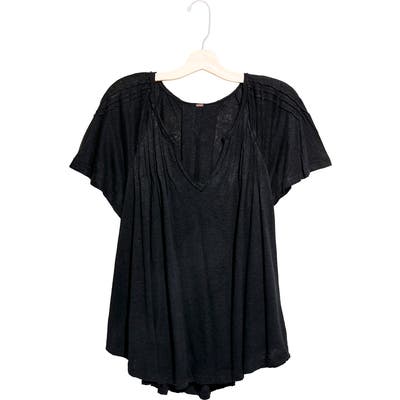 Free People Lovely Day T-Shirt, Black