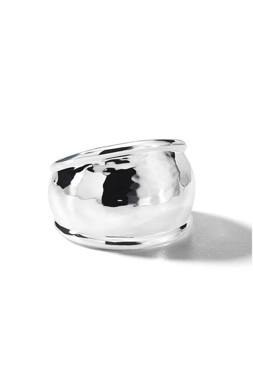 Classico Hammered Sterling Silver Dome Ring