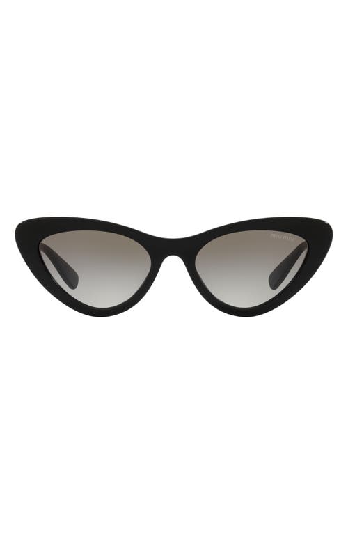 Miu Miu 55mm Butterfly Core Collection Sunglasses in Black /Grey Gradient