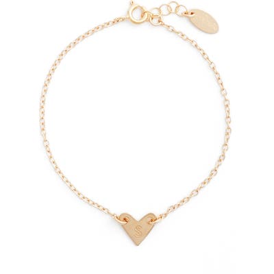 Nashelle Initial Heart Bracelet