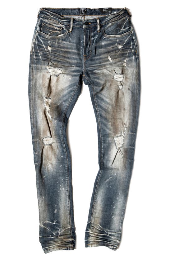 Prps Cayenne Trailman Ripped Super Skinny Jeans In Blue