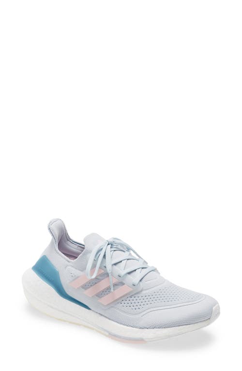 Adidas Originals Adidas Ultraboost 21 Running Shoe In Blue/fresh Candy/hazy Blue