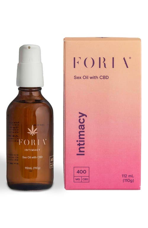 FORIA Intimacy Sex Oil with CBD at Nordstrom, Size 8.5 Oz