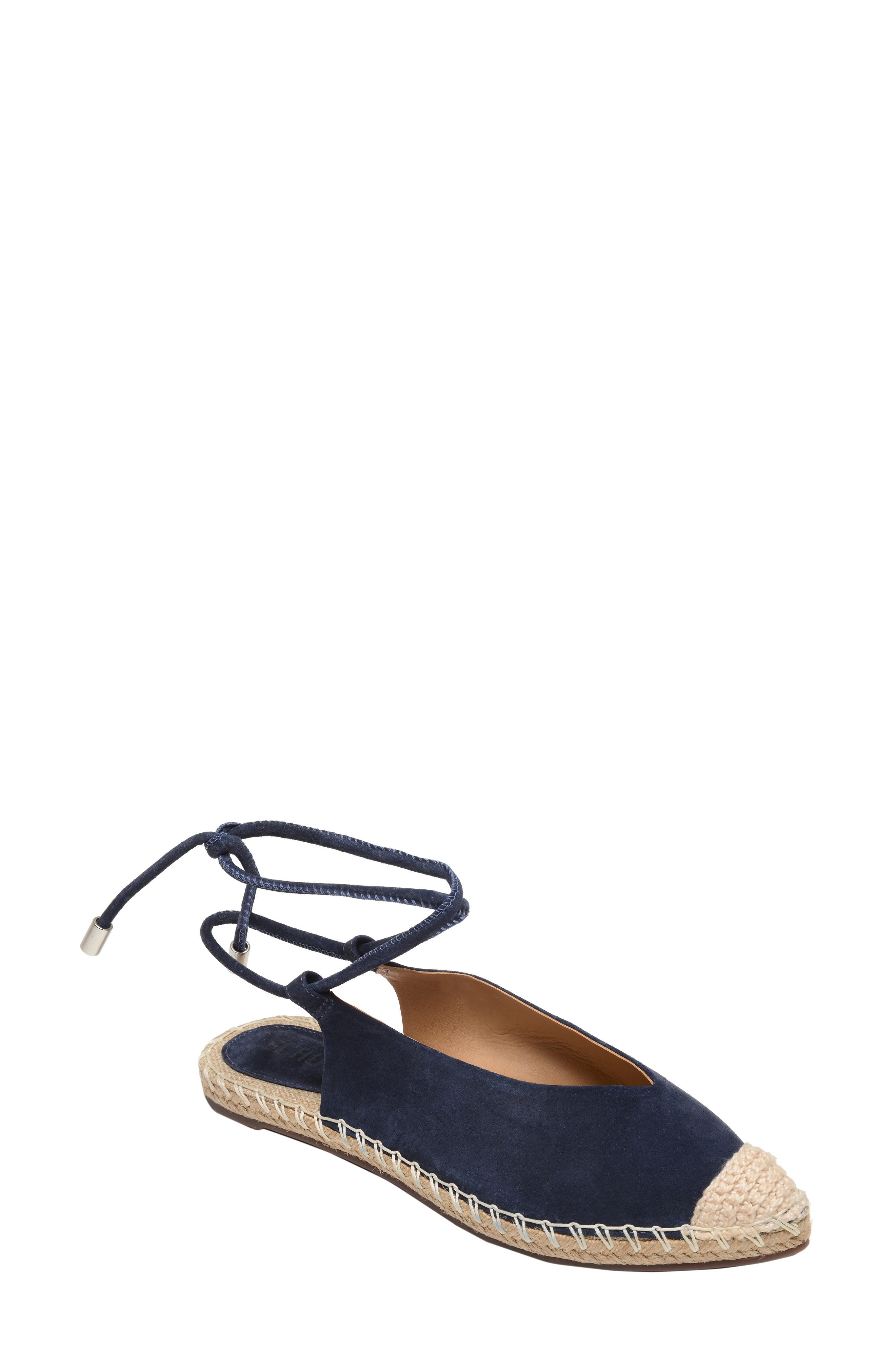 Schutz Laba Wraparound Espadrille Slide, Blue
