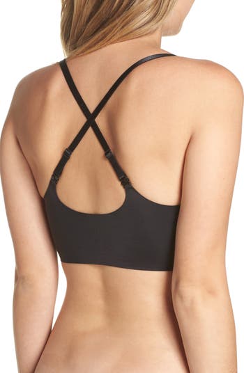 Eashery Sport Bras for Women Women's True Body Triangle Convertible Strap  Bra White Large 