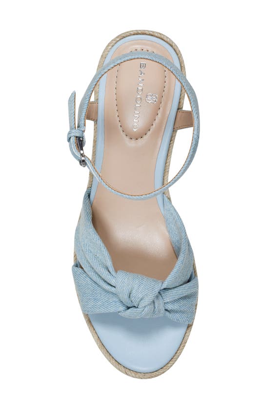 Shop Bandolino Justyne Espadrille Wedge Sandal In Light Blue
