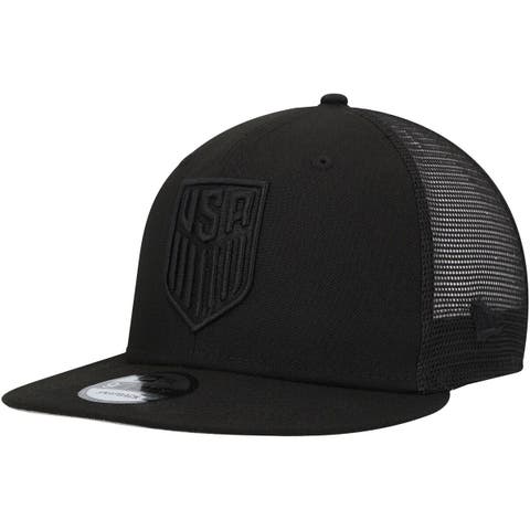 Men's New Era Black Team USA Logo Classic 9FIFTY Trucker Snapback Hat