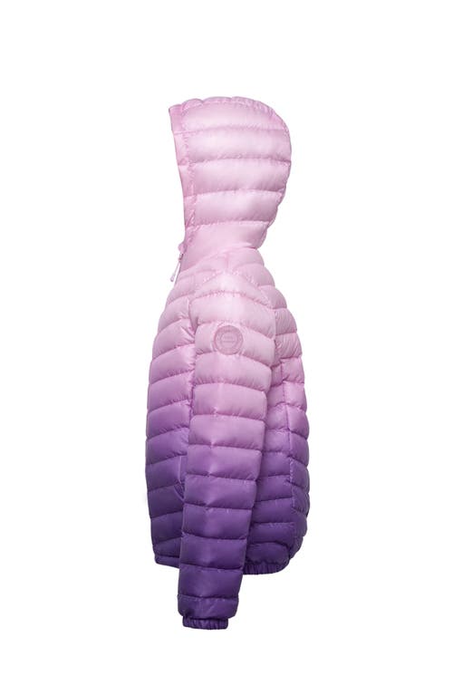 Rokka&rolla Kids' Ultra Light Packable Down Jacket In Violet