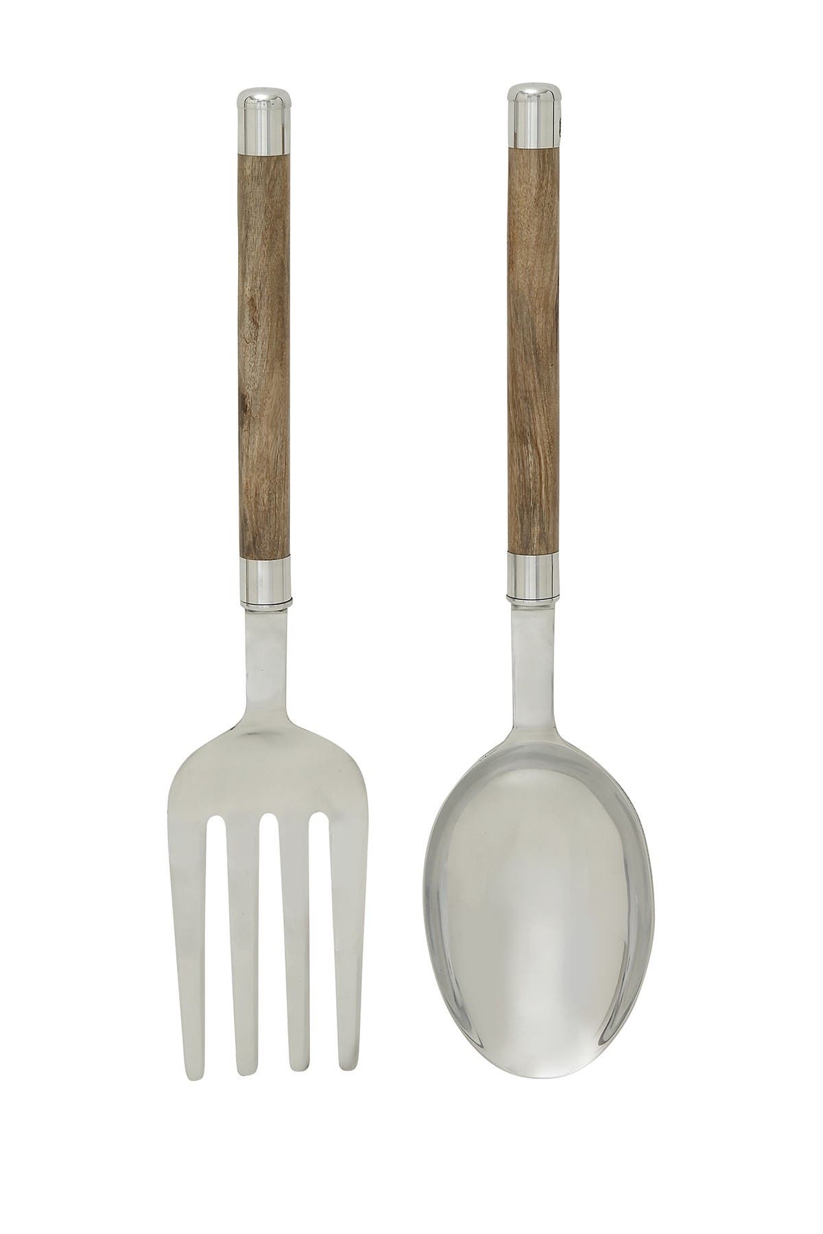 Willow Row Large Aluminum & Wood Utensil Wall Decor In Brown ModeSens