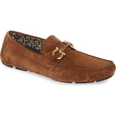 Salvatore Ferragamo Parigi Bit Driving Moccasin, Brown