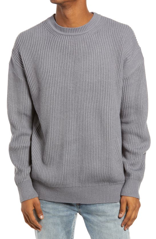 TOPMAN OVERSIZE CREWNECK SWEATER,81T27VGRY