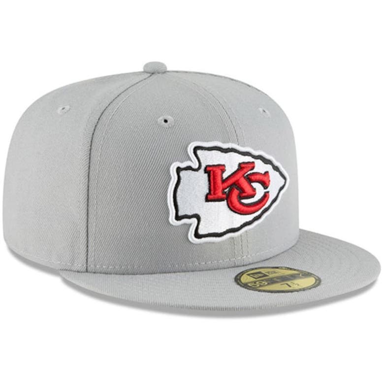 Men's Kansas City Chiefs New Era White Omaha 59FIFTY Fitted Hat