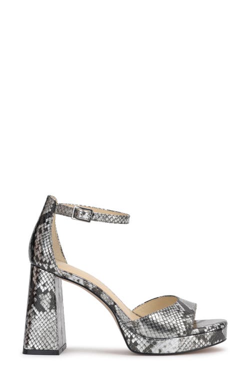 Shop Jessica Simpson Kaliah Ankle Strap Platform Sandal In Chrome