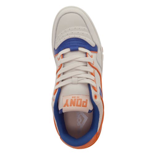 Pony M100 Low Sneakers In Off White/blue/orange
