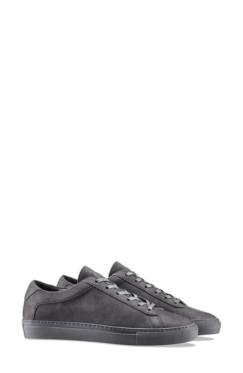 Koio Capri Leather Sneaker in Charcoal