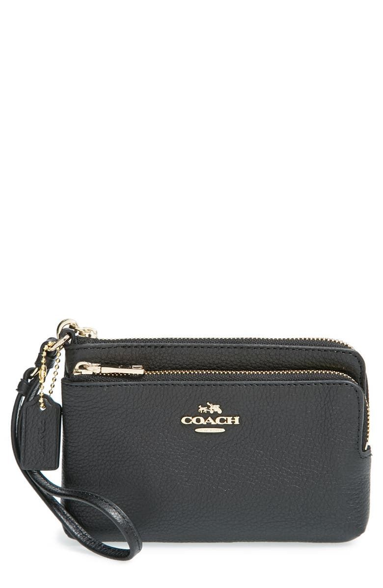 COACH 'Madison' Double Zip Leather Wallet | Nordstrom