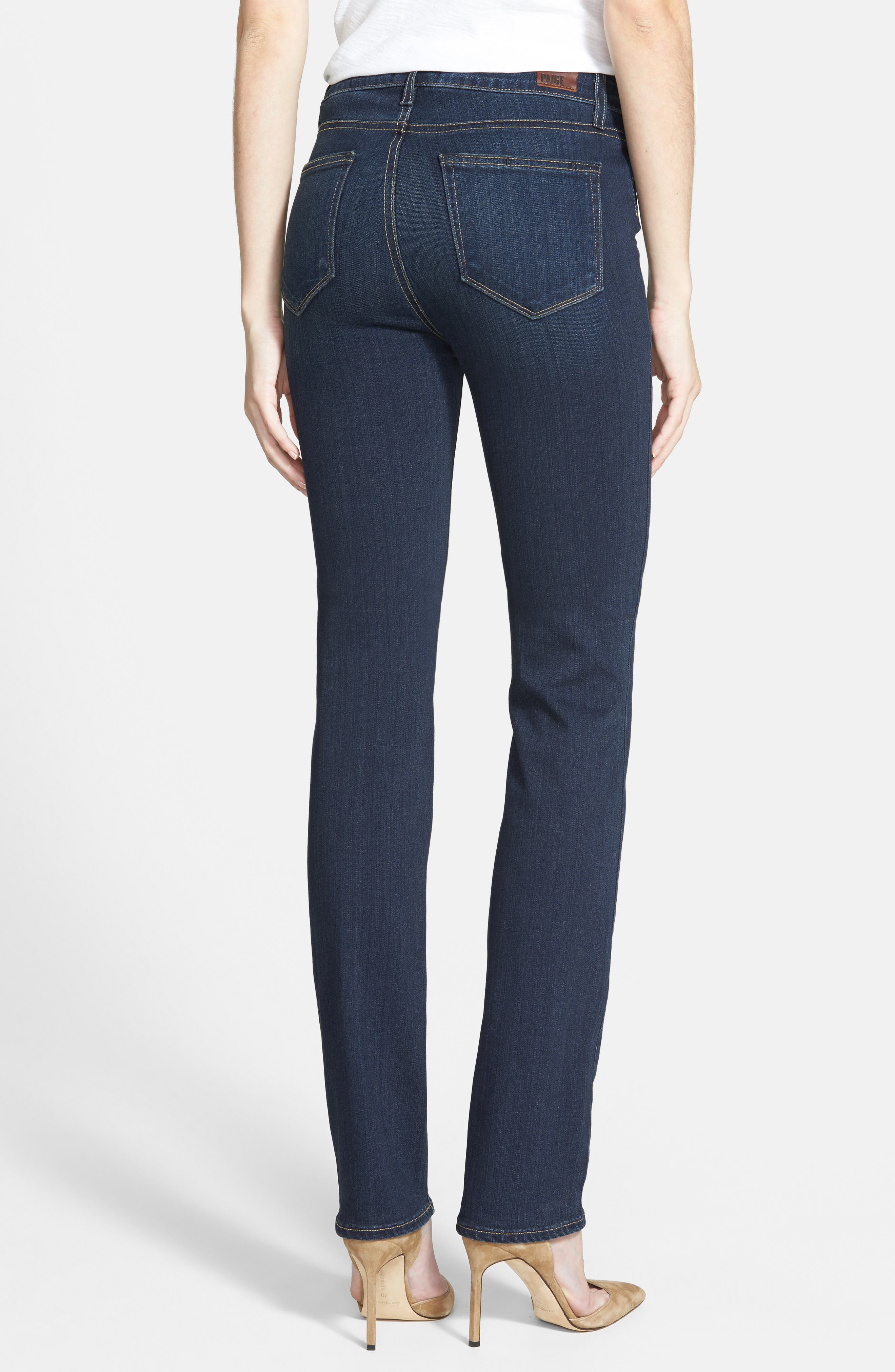 paige transcend hoxton high waist straight jeans