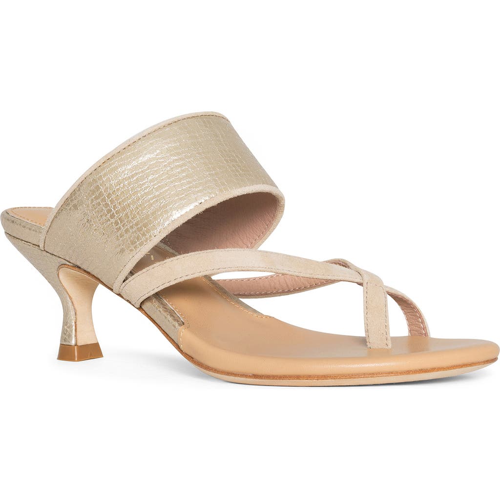 Donald Pliner Louka Sandal In Sand/plati