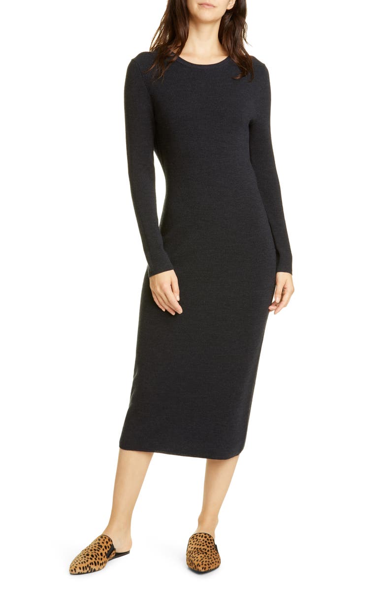 Jenni Kayne Long Sleeve Merino Wool Midi Dress | Nordstrom